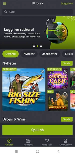 Come on på mobil
