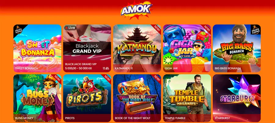 Omtale av Amok Casino
